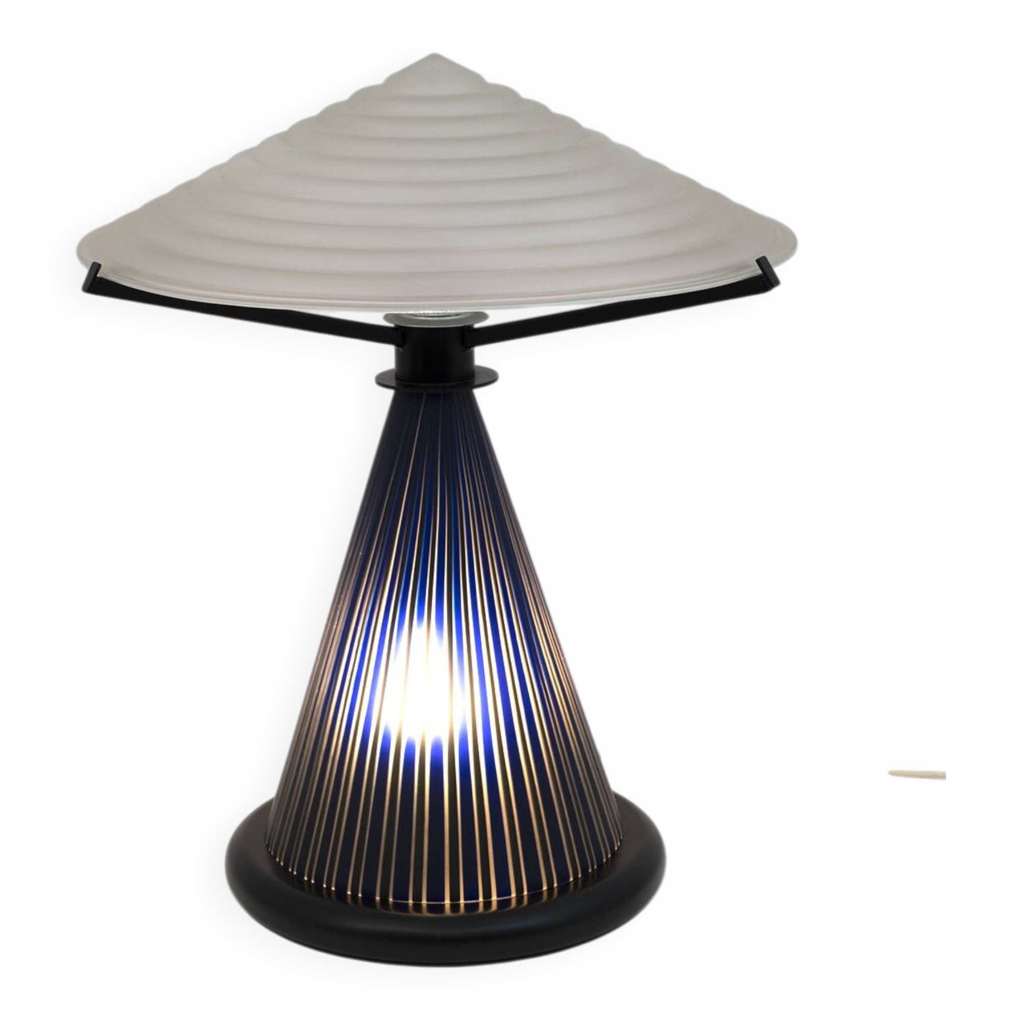 Post Modern Italian Murano Glass Mushroom Table Lamp, 1980s