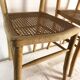 Paire de chaises cannées en bois clair