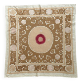 Vintage hand-embroidered tablecloth 145x154 cm