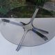 Chrome design coffee table and smoky glass 70s