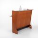 SK661 Cocktail Cabinet and Bar Stools by Johannes Andersen for Skaaning & Son 1960s