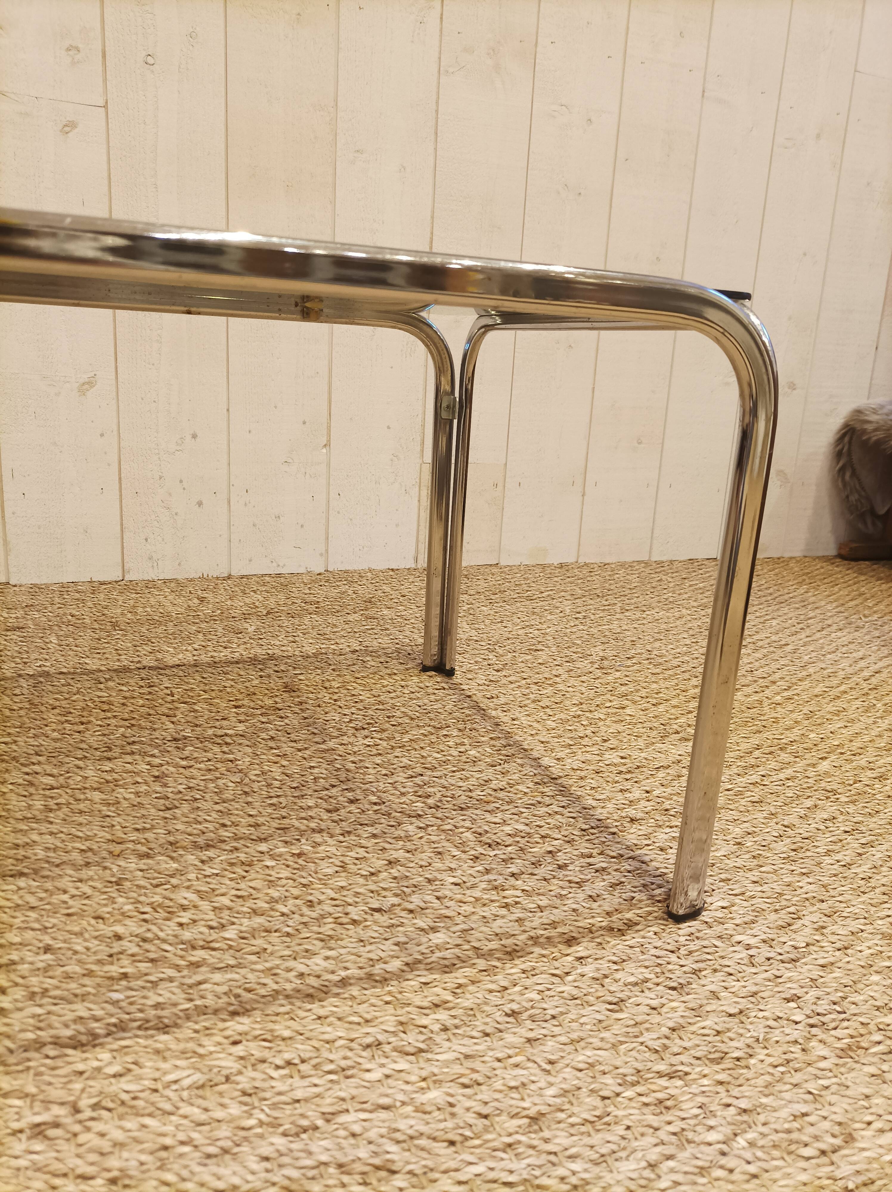 Vintage glass coffee table