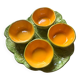 Plat et bols en forme de melon