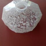 Lampshade in speckled white glass