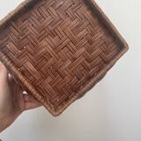 Cache pot rotin vintage