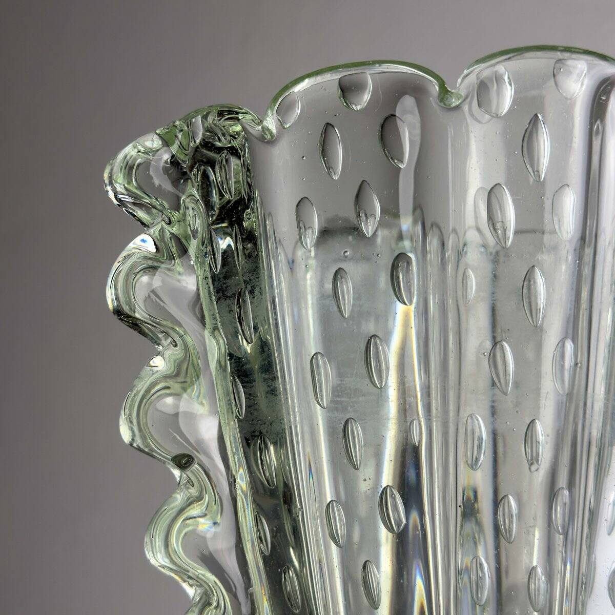 Vintage Murano glass vase by Barovier & Toso, Italy 1930-40s