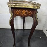Louis XV style bedside table in marquetry