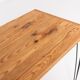 Paire de tables en pin massif et acier noir, Suède 1960