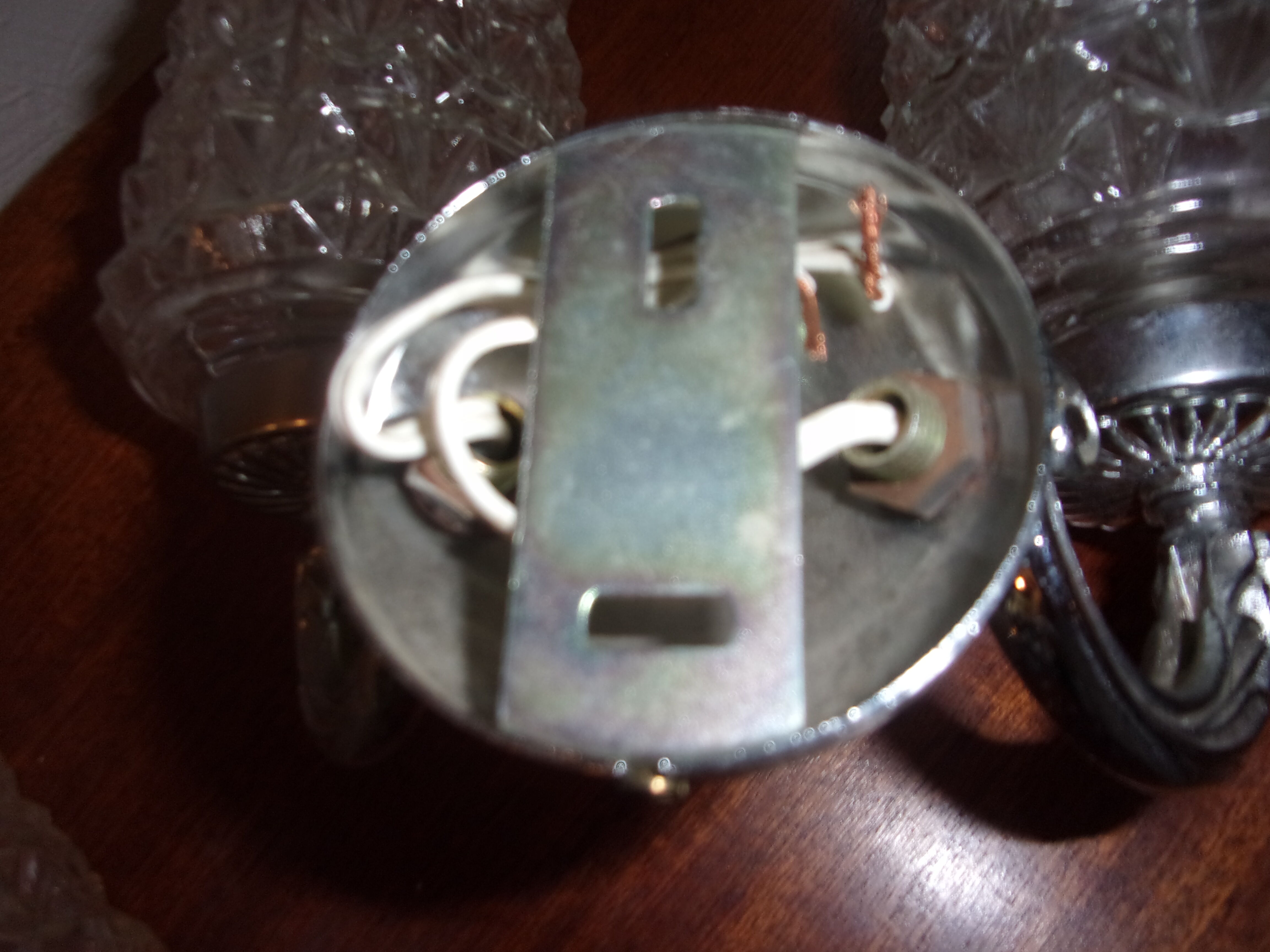 Set of 2 double wall sconces, 1960s