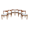 Chaises de salle à manger en teck du milieu du siècle par Johannes Nørgaard pour Nørgaards Møbelfabrik, années 1960, Set de 6