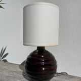 Lampe à poser en céramique émaillée 1960