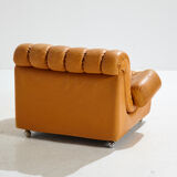 Modular leather sofa set