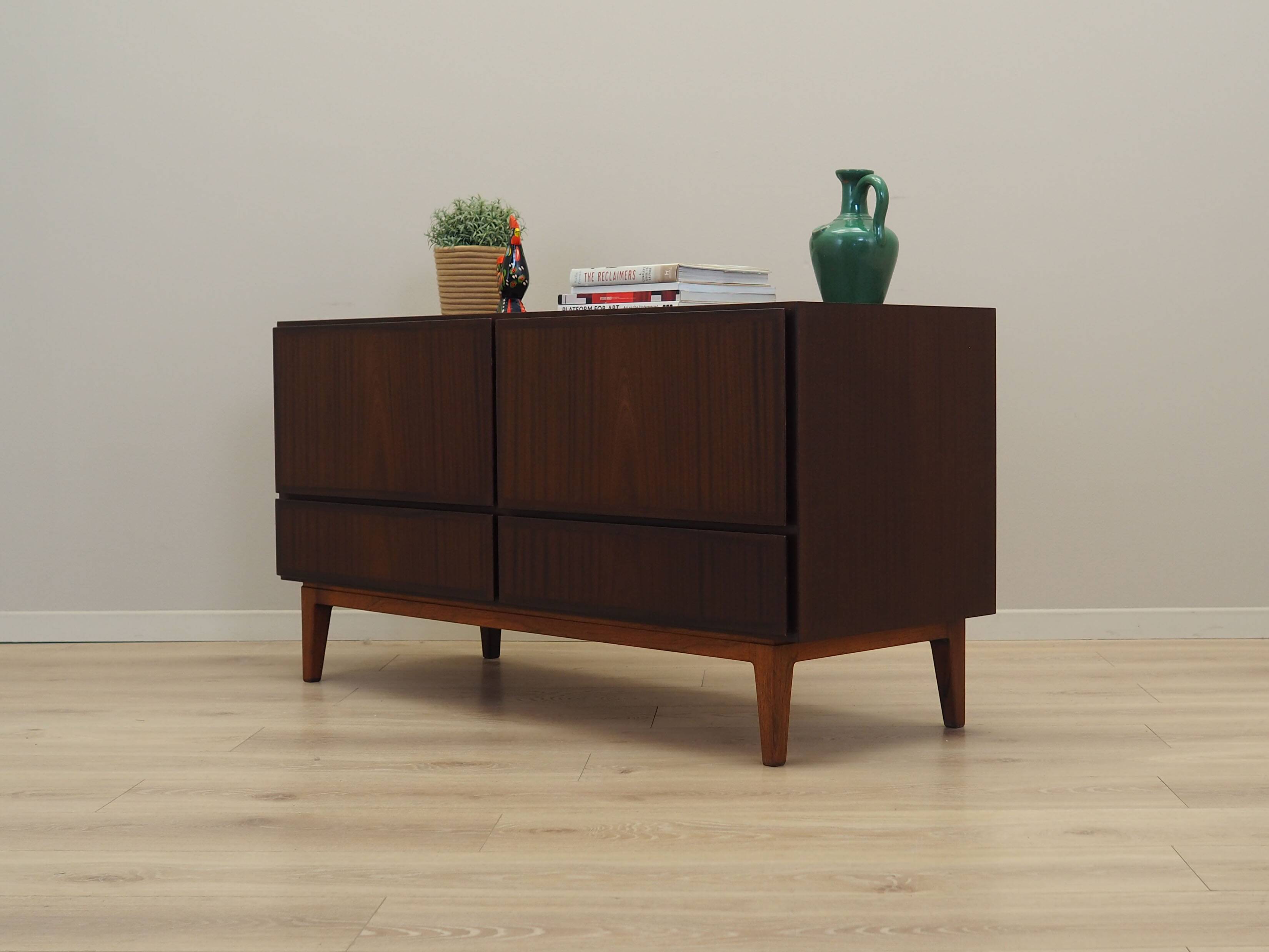 Mahogany chest of drawers, Danish design, 1970s, manufacturer: Omann Jun