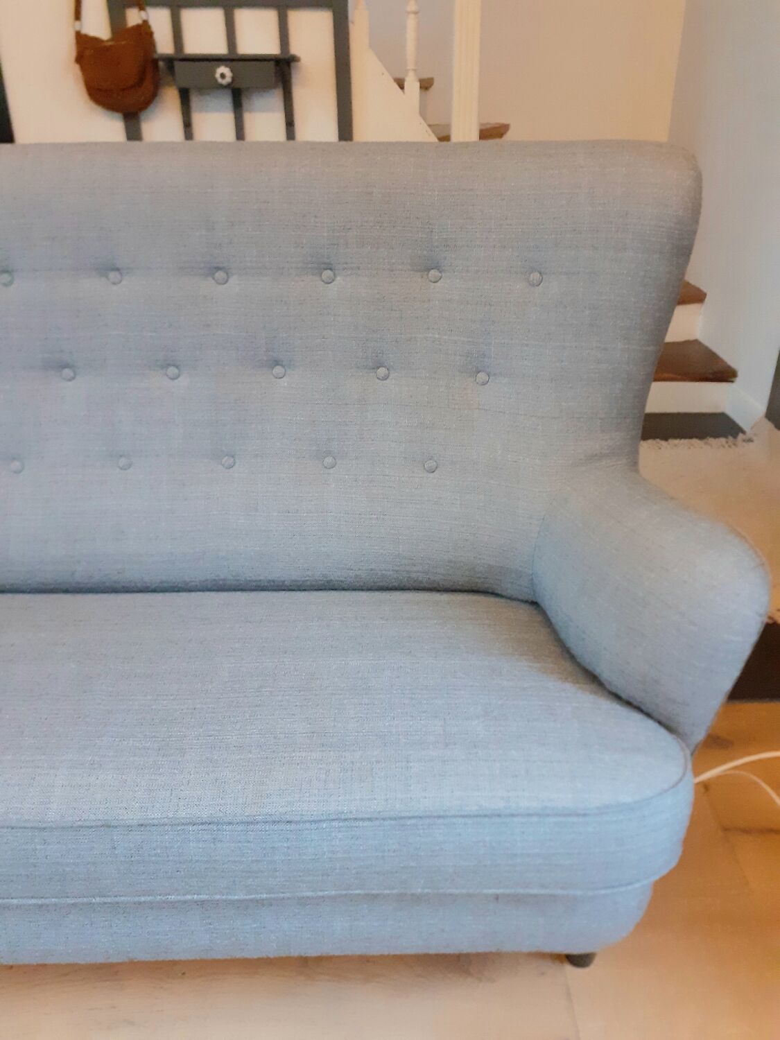 3-seater heather grey sofa