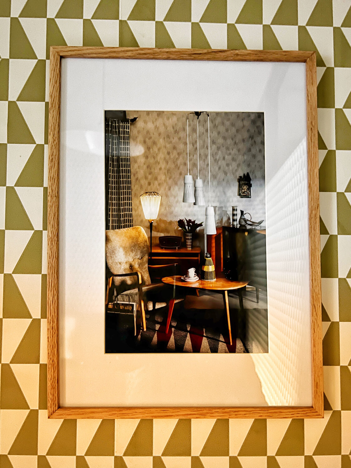 Finnish design interior framed photo in color