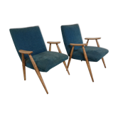 Paire de fauteuils vintage scandinave
