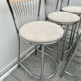 Set of 5 refurbished bar stools