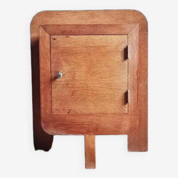 Table de chevet en bois massif vintage/ caisson en bois/meuble de rangement en bois