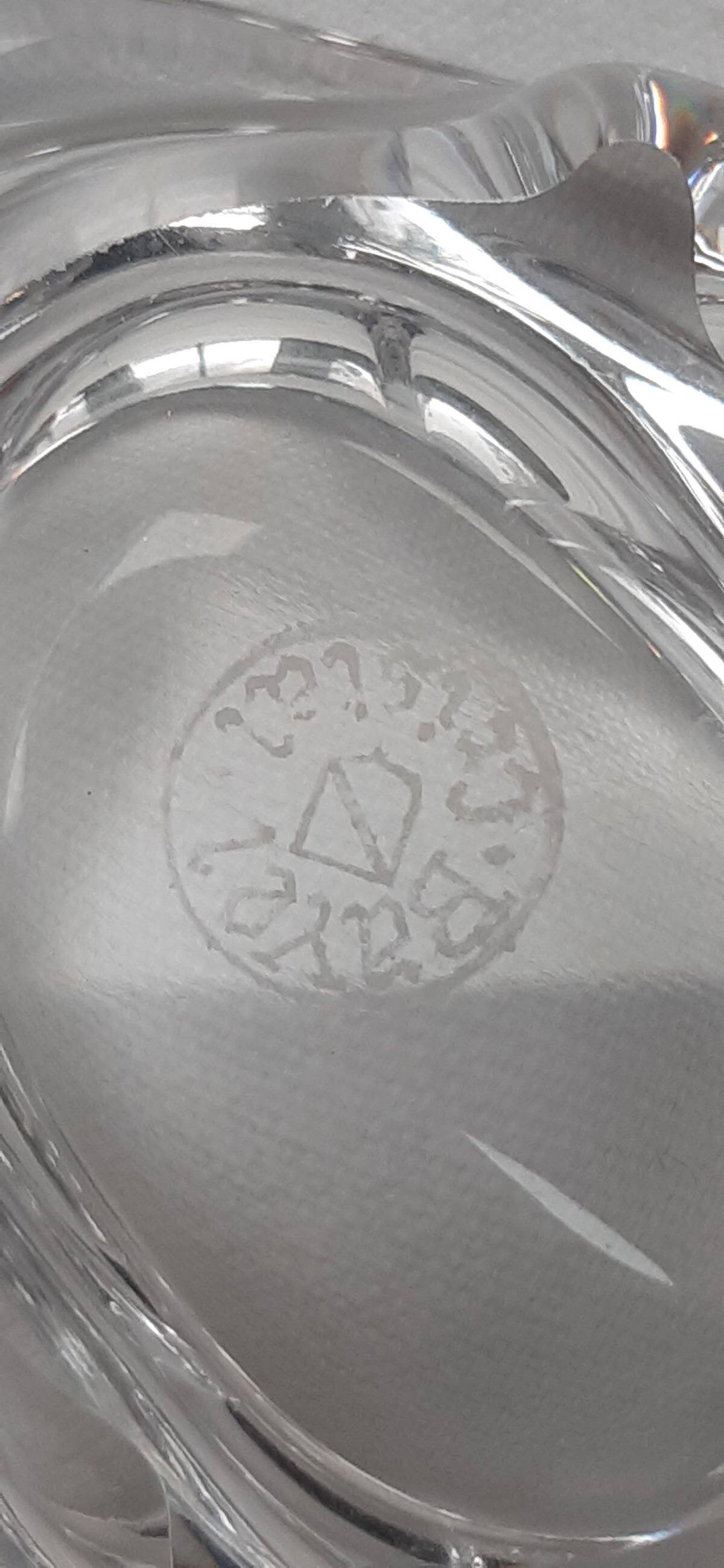 Bayel crystal salt and pepper shaker from the 60s
