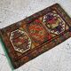 Vintage Turkish handmade rug 56x100 cm