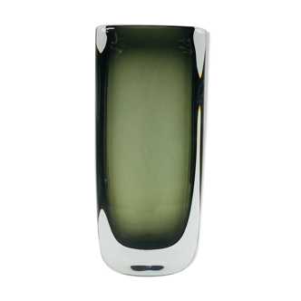 Vase en verre de Nils Landberg pour Orrefors, années 1960