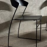 2 Hannes Wettstein dining chairs for Baleri Italia Juliette model