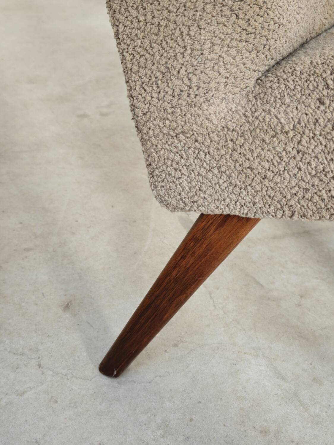 Pair of grey mottled armchairs by Jaroslav Smidek for TON Bystrice