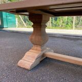 Renovated extendable monastery dining table in solid oak 220-300cm