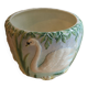Cache-pot in earthenware Art Nouveau, Saint-Clément factory, around 1900.