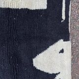 Handmade pure wool Moroccan rug 3x2 m