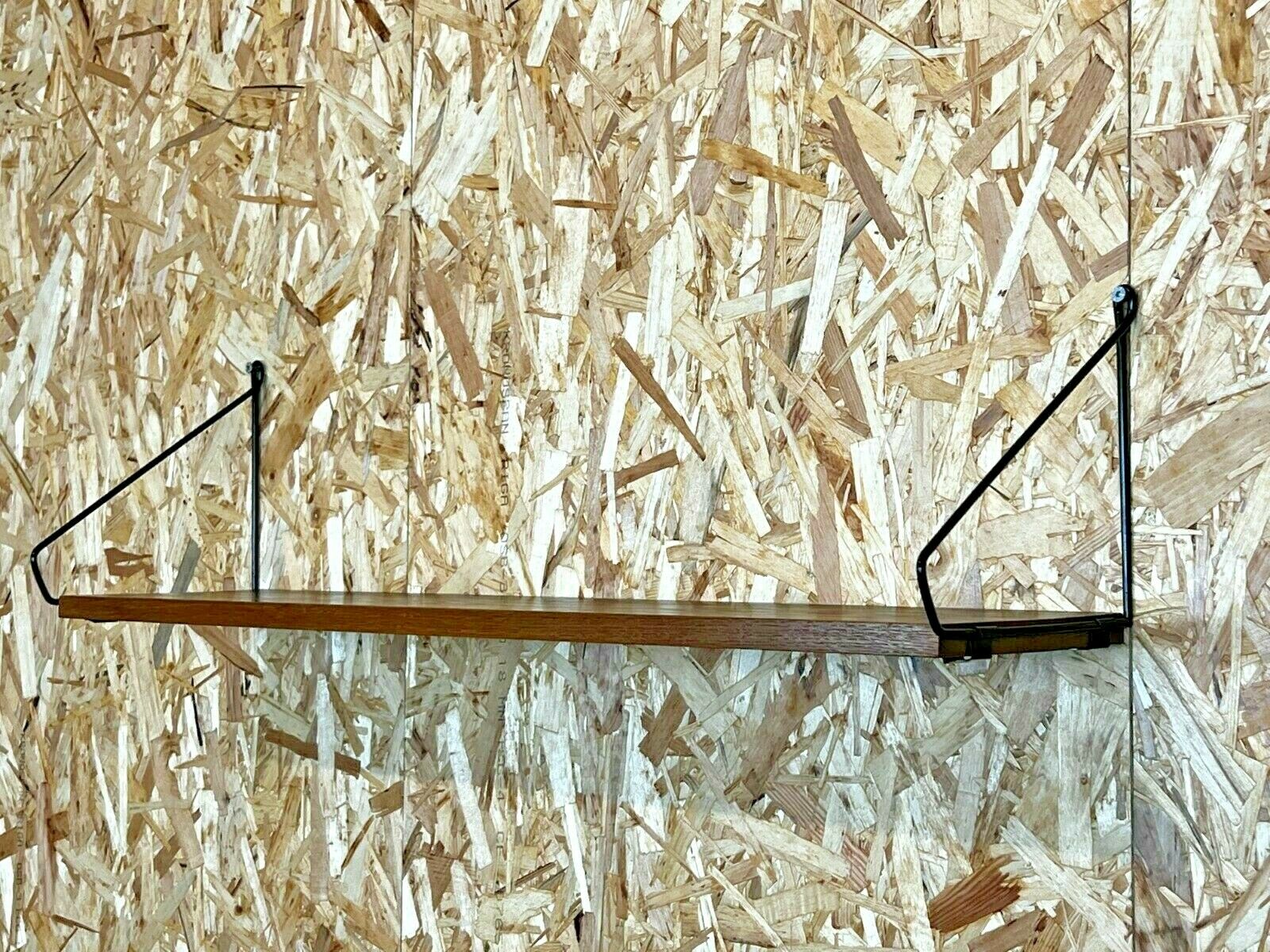 60s 70s oak shelf wall shelf WHB Stringregal Danish Design