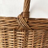 Woven wicker basket