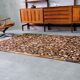 Tapis en cuir de vache vintage en patchwork, années 1970