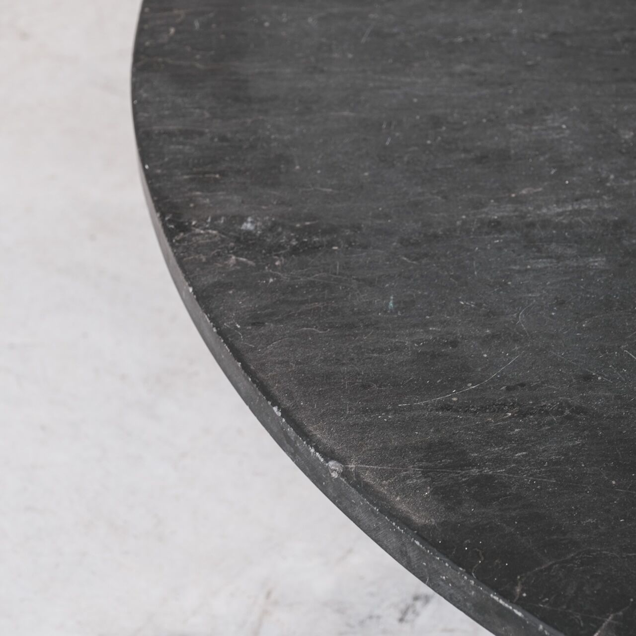 Slate and wood coffee table french mid-century