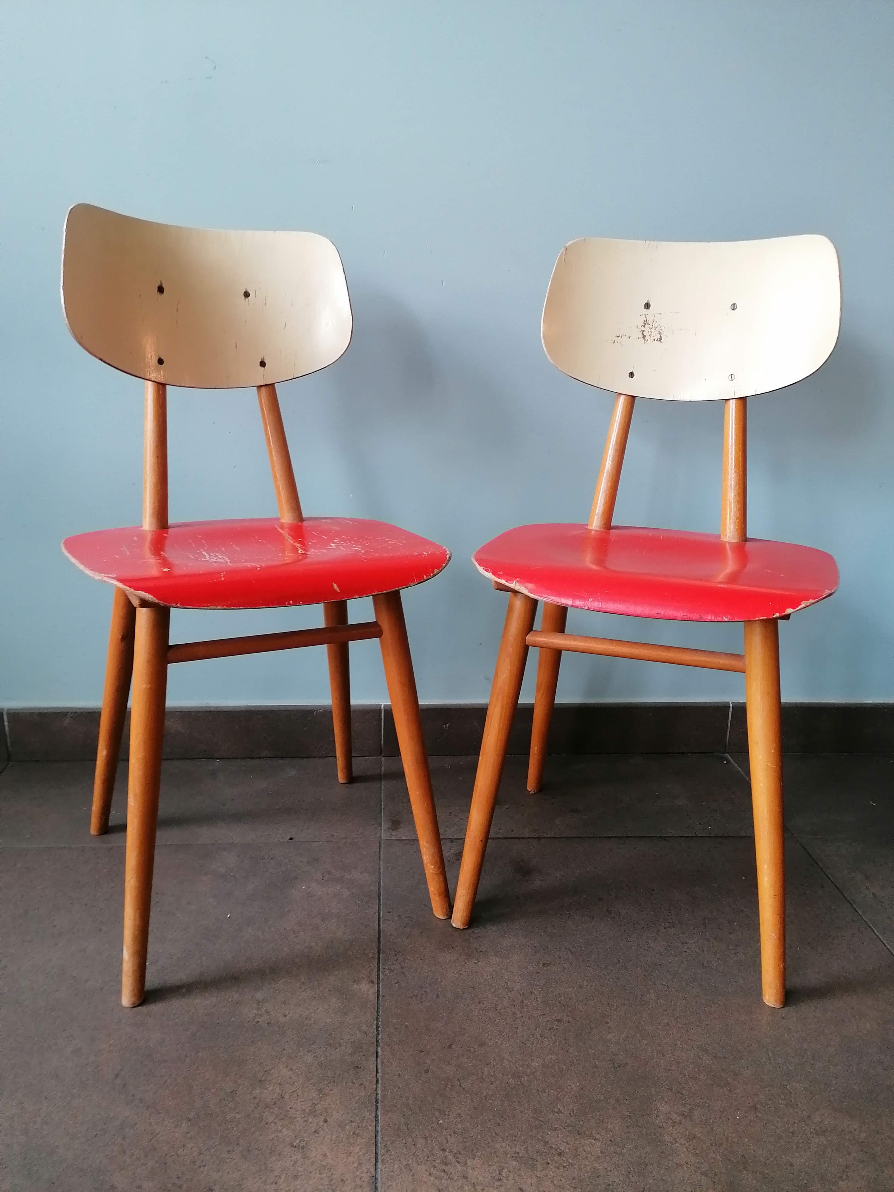 Set of 2 chair Ton (Thonet)ex Czechoslovakia, 1960