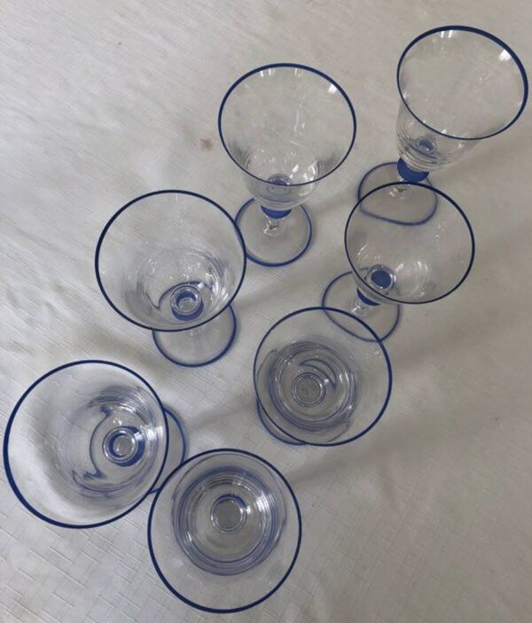 Lot de 7 verres à pied Paco Rabanne