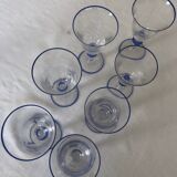 Set of 7 Paco Rabanne stemmed glasses