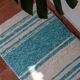 Handwoven recycled cotton rug - 40 x 60 cm