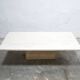 Table basse vintage en travertin