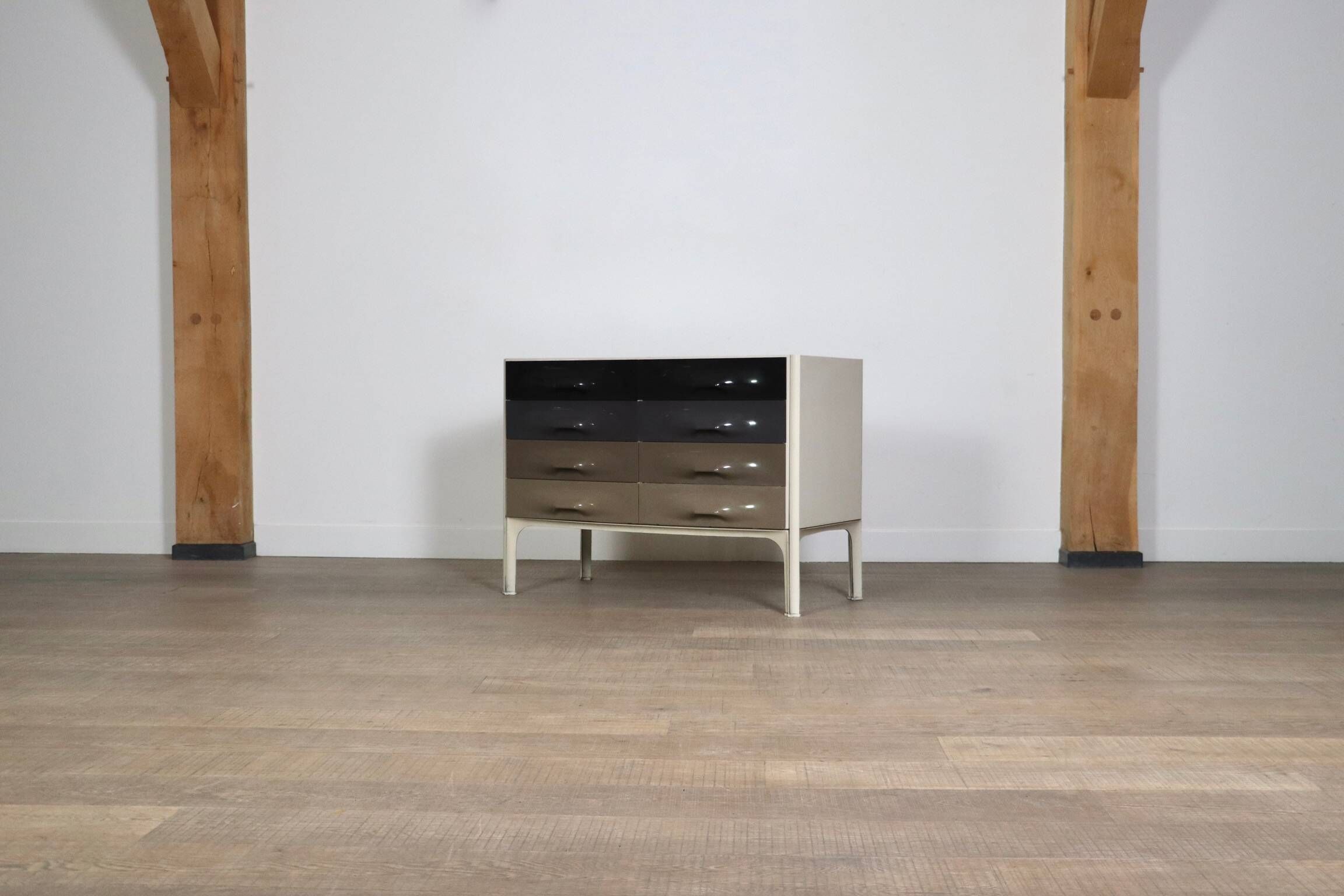 Commode Crédence Raymond Loewy DF 2000 Pour Doubinsky Frères, 1968