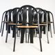 Set of 10 Danish Stacking Chairs in Beech