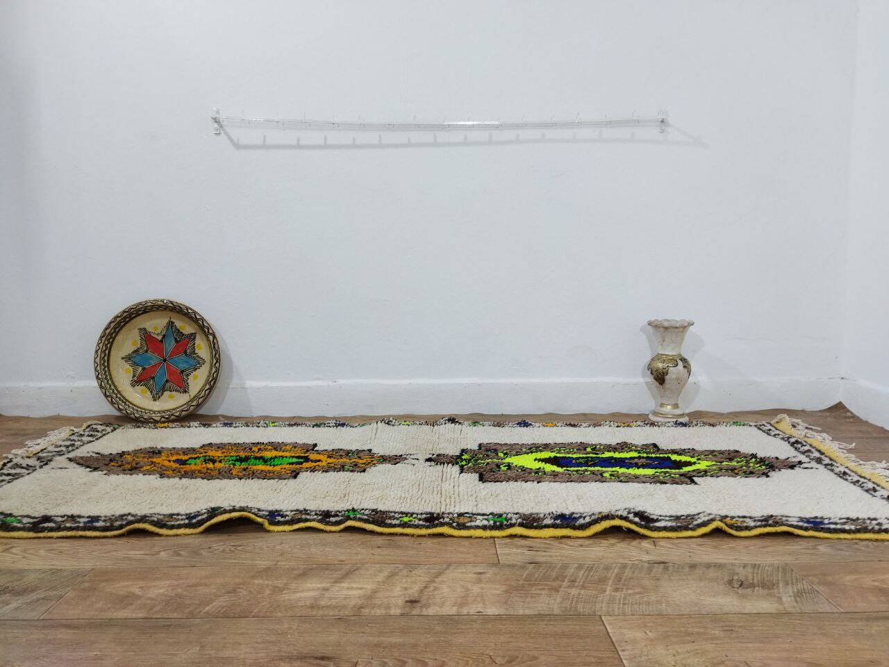 Handcrafted Moroccan Berber Rug 217 X 88