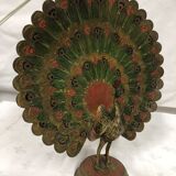 Vintage brass peacock 1960