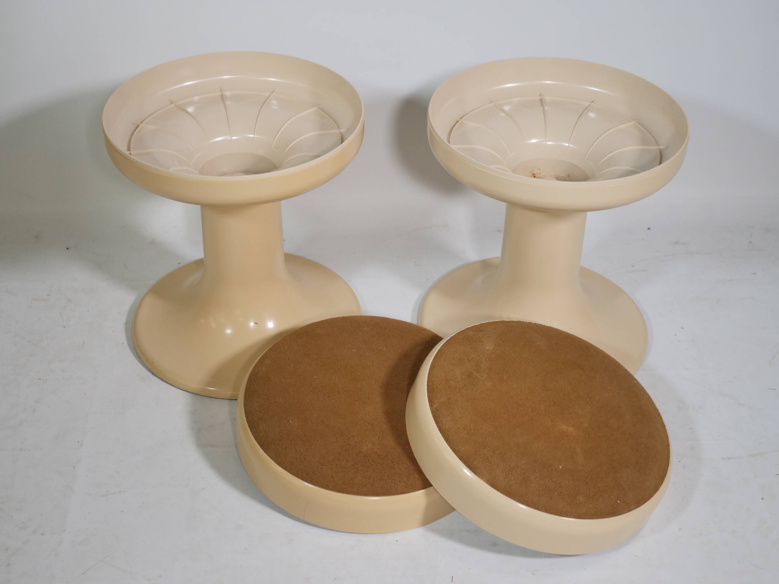 Space Age Design tulip foot stool Tulip, set of 2, 70s