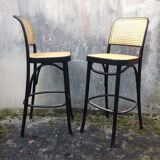 4 Stools or bar chairs, Thonet model 811 by Hoffmann
