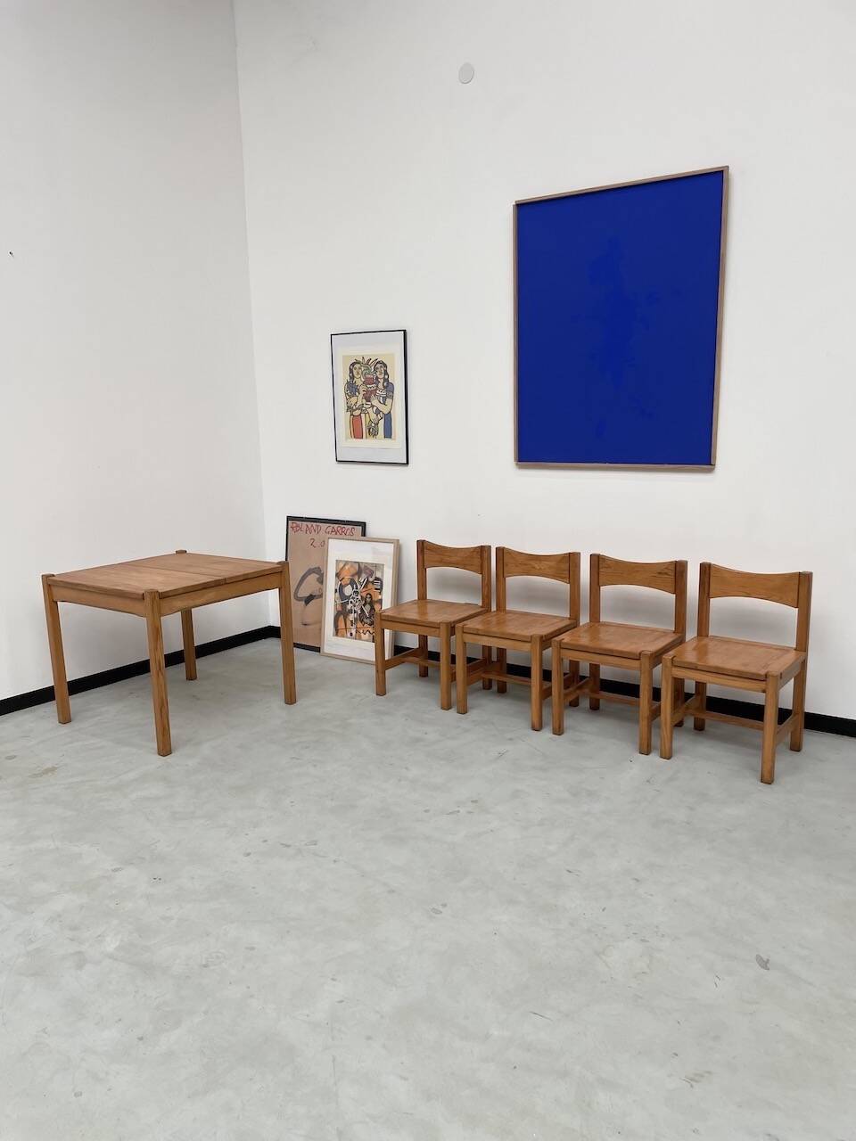 Table pin et chaises « hongisto » Ilmari Tapiovaara