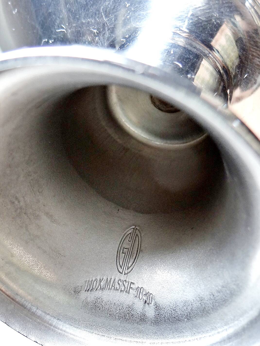 6 Vintage stainless steel dessert bowls by Guy Degrenne