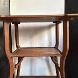 Walnut wheeled dessert trolley, circa 1900