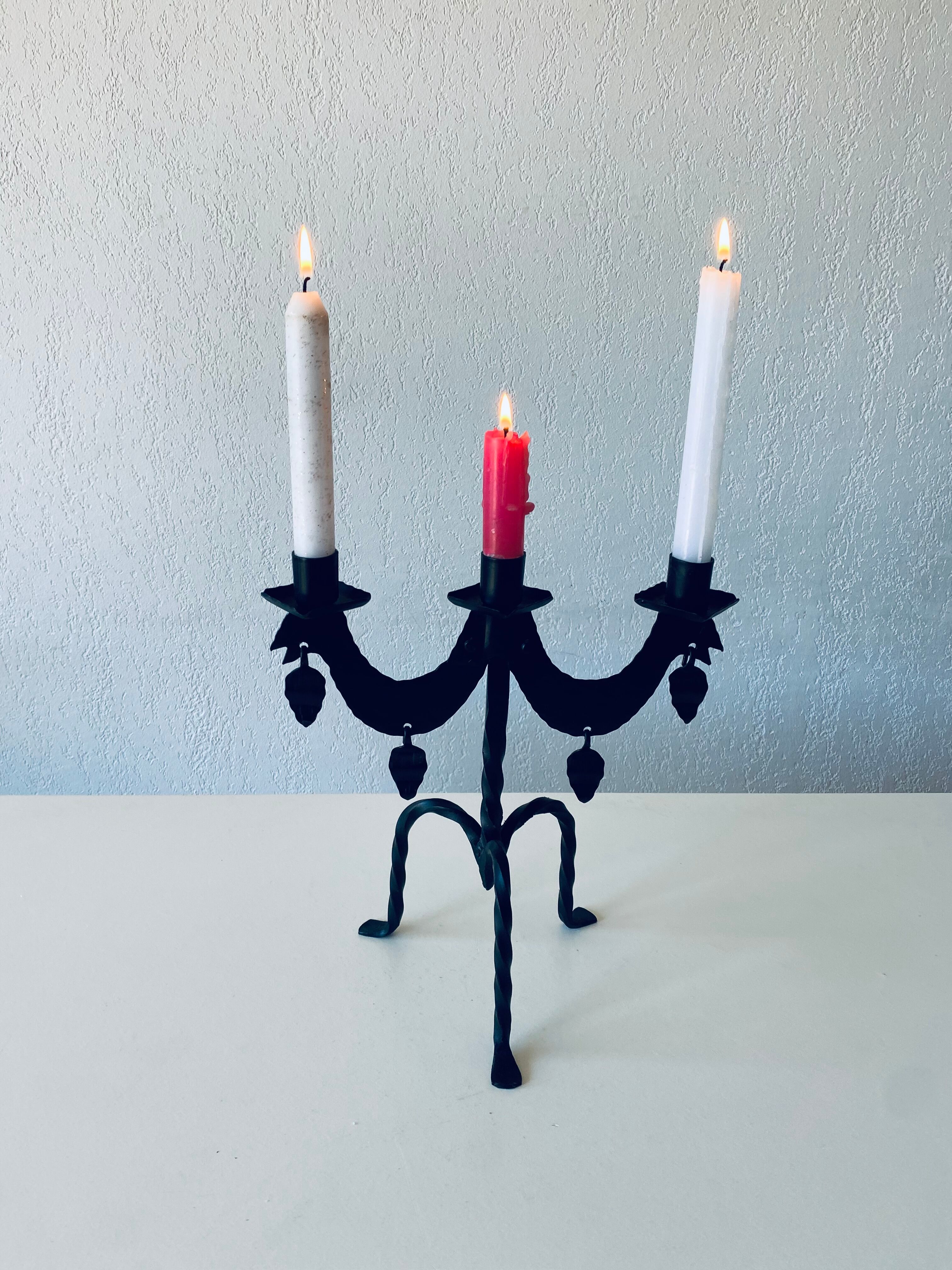 Swedish iron candle holder