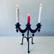 Swedish iron candle holder